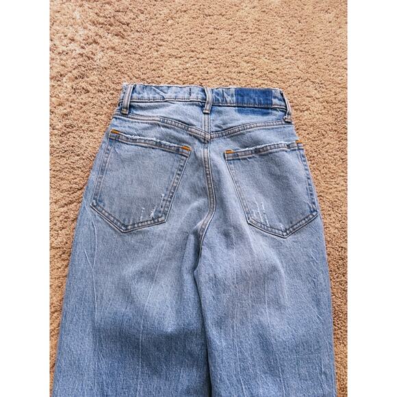 Abercrombie & Fitch Curve Love Ultra High Rise 90s Straight Jeans 2R 30" Classic - Picture 8 of 9
